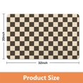 thumbnail image 5 of Premium Soft Microfiber Bath Mat: Checkered, Absorbent, Non-Slip Long Bathroom Runner Rug. Easy Clean Floor Mats for Bathtub Showers, 20x32in, 5 of 5