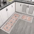 thumbnail image 1 of Dvkptbk Kitchen Floor Mats Two Piece Non Slip Kitchen Floor Mats Treadmill Rug Set Doormat Boho Doormat Rubber Rug Indoor Floor Mats Home Decoration, 1 of 6