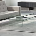 thumbnail image 1 of Waterfall Glass Coffee Table 14x 43x22, 1 of 3