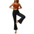thumbnail image 2 of Women's Bootcut Yoga Pants Crossover High Waisted Workout Leggings Stretch Through Tummy Control Flare Pants, 2 of 7
