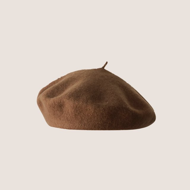 LinYooLi Hot Selling Autumn And Winter Wool Beret For Girls, Artistic And Retro, Versatile Korean Version Painter Hat, English Solid Color Felt Hat