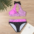 thumbnail image 4 of Bikini Sets for Women Plus Size Halter Swimsuits Two Piece Bathing Suit, 4 of 4