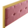 thumbnail image 4 of Modway Tête de Lit en Velours Capitonné Teagan en Or Rose Poussiéreux, 4 of 7