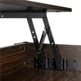 thumbnail image 3 of Yaheetech Table Basse Moderne à Plateau Relevable avec Compartiment Caché et Rangement pour Salon, Espresso, 3 of 7