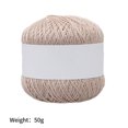 thumbnail image 4 of Yingyy Cotton Acrylic Light Brown Knitting Thread, 1 Piece, 4 of 6