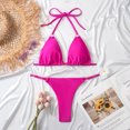 thumbnail image 3 of Birdeem Womens Bikini Split Swimwear Solid Bikini Two-Piece Split Swimwear Set, 3 of 6