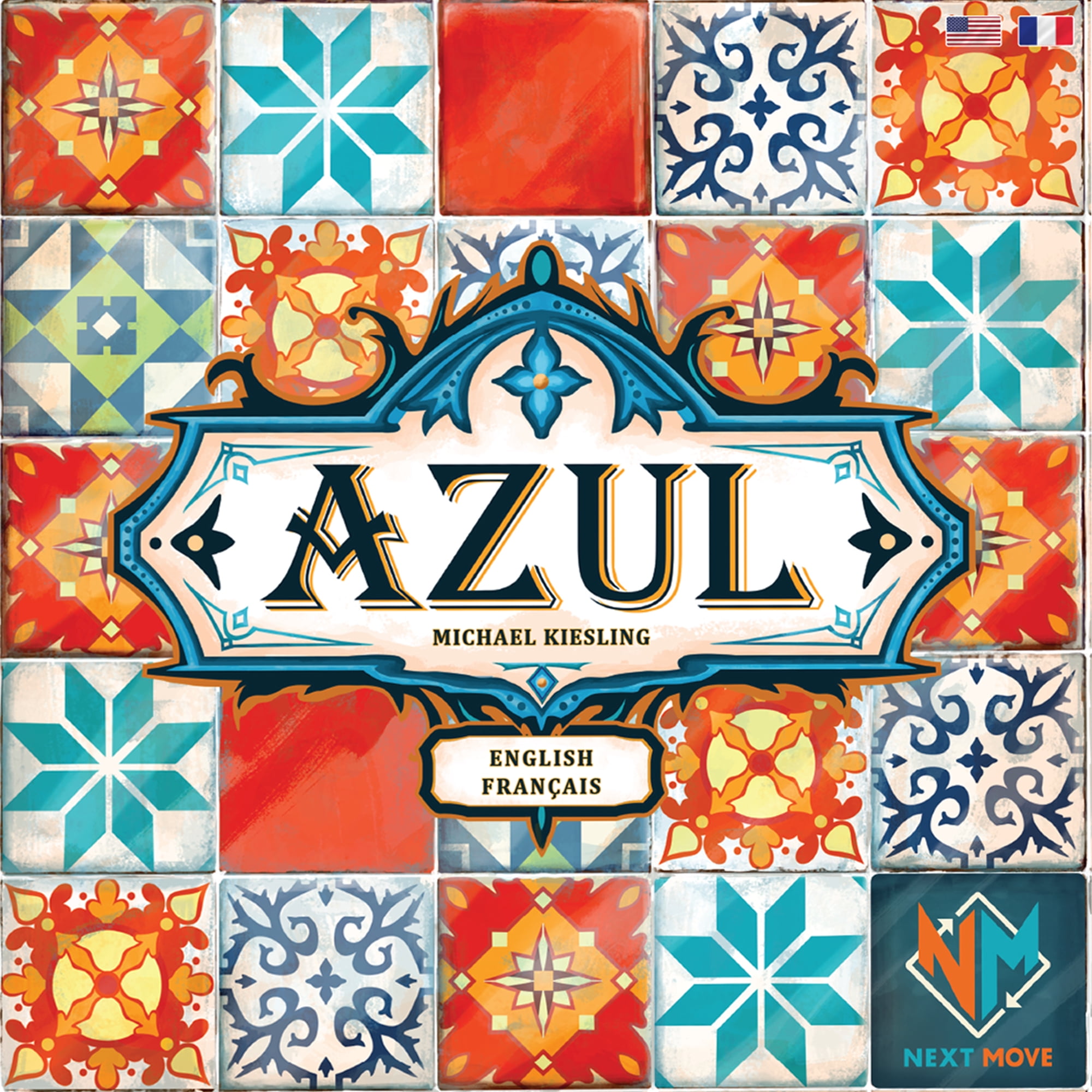 Azul Jeu de société – 2 à 4 joueurs, jeu familial, 8 ans et +, bilingue
