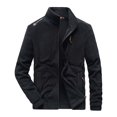 thumbnail image 1 of OmicGot Winter Fleece Jacket Men Military Windproof Tactical Coats Men Solid Color Zipper Army Combat Jackets, 1 of 11