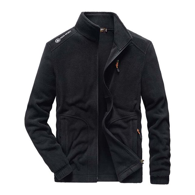 OmicGot Winter Fleece Jacket Men Military Windproof Tactical Coats Men Solid Color Zipper Army Combat Jackets
