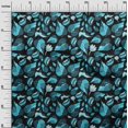 thumbnail image 3 of oneOone Cotton Flex Black Fabric Abstract Floral Craft Projects Decor Fabric Printed By The Yard 40 Inch Wide, 3 of 5
