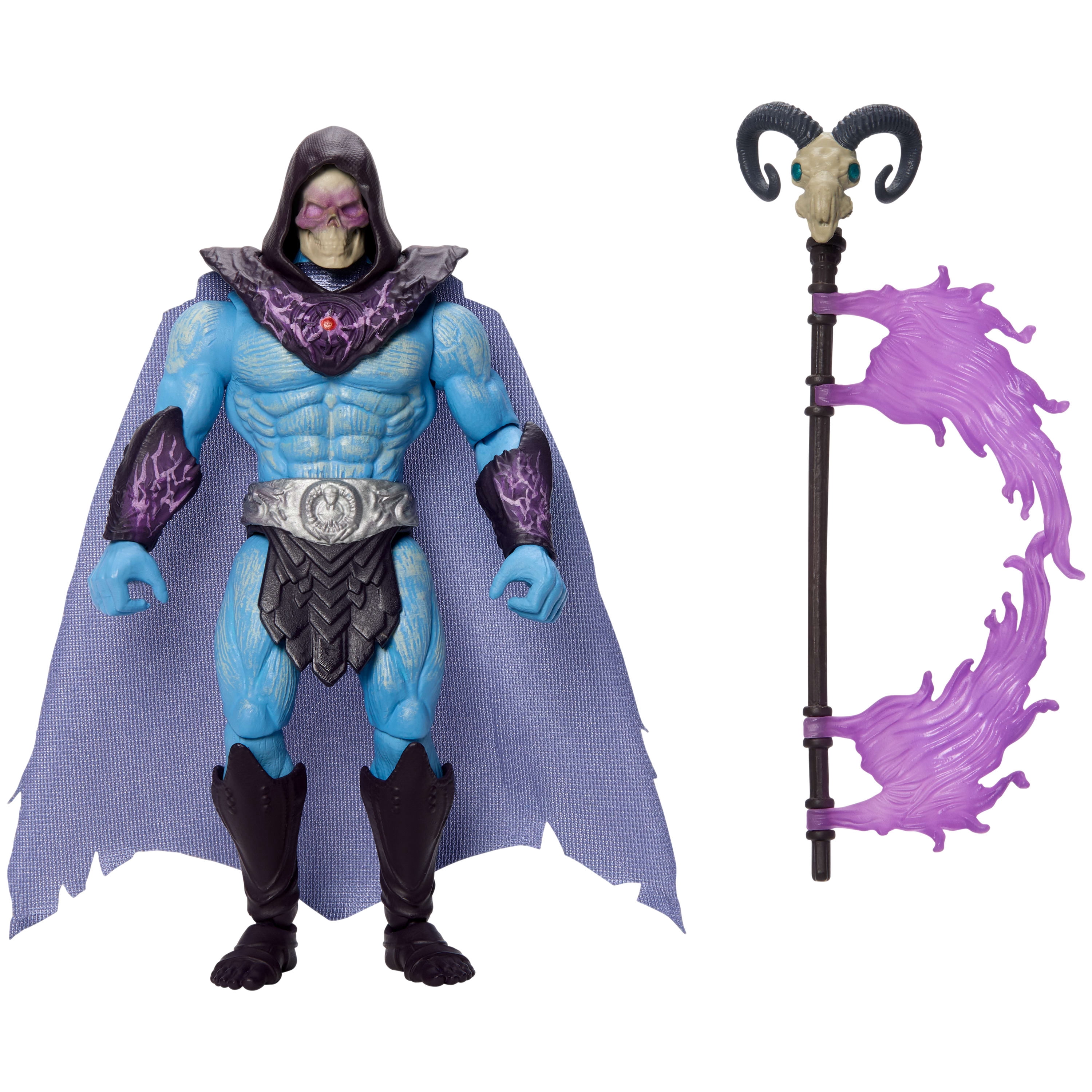 Masters of the Universe Skeletor Havoc Staff Attack Feature Figure, 5.5 Inch Twist & Release Toy