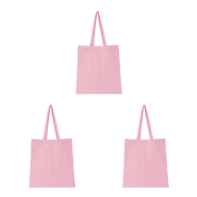 maskred Large Capacity Tote Bag Reliable Shopping Companion Sturdy And Durable pink 3Set