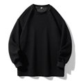 thumbnail image 2 of Yuyuzo Chandails Grande Taille pour Hommes Col Rond Décontracté Automne Manches Longues Doux Chandail Ample, 2 of 7