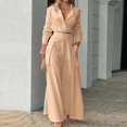 thumbnail image 5 of Tenue pour Femmes à Manches Longues, Chemise Unie Tendance et Pantalon de Complet, Tenue Élégante de Bureau Décontractée, Mode, Complet Confortable, 5 of 5