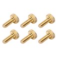 thumbnail image 3 of Electric Guitar Fine Tuning Screw, 6 Pcs M4 Thread Tremolo Bridge String Locking Screw Metal Glossy  For Replacement Black,Silver,Gold, 3 of 8