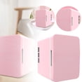 thumbnail image 4 of Mini Fridge 6 Liter/8 Cans For Bedroom Dorm & Car Personal Small Refrigerator For Makeup Beverage Drinks Portable Thermoelectric Cooler & Warmer Glass Door, 4 of 8