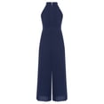 thumbnail image 4 of Jizyo Ensemble Robe Sans Manches pour Filles Taille Haute Combinaison une Pièce Transparente pour Fête Bleu Marine 10, 4 of 7