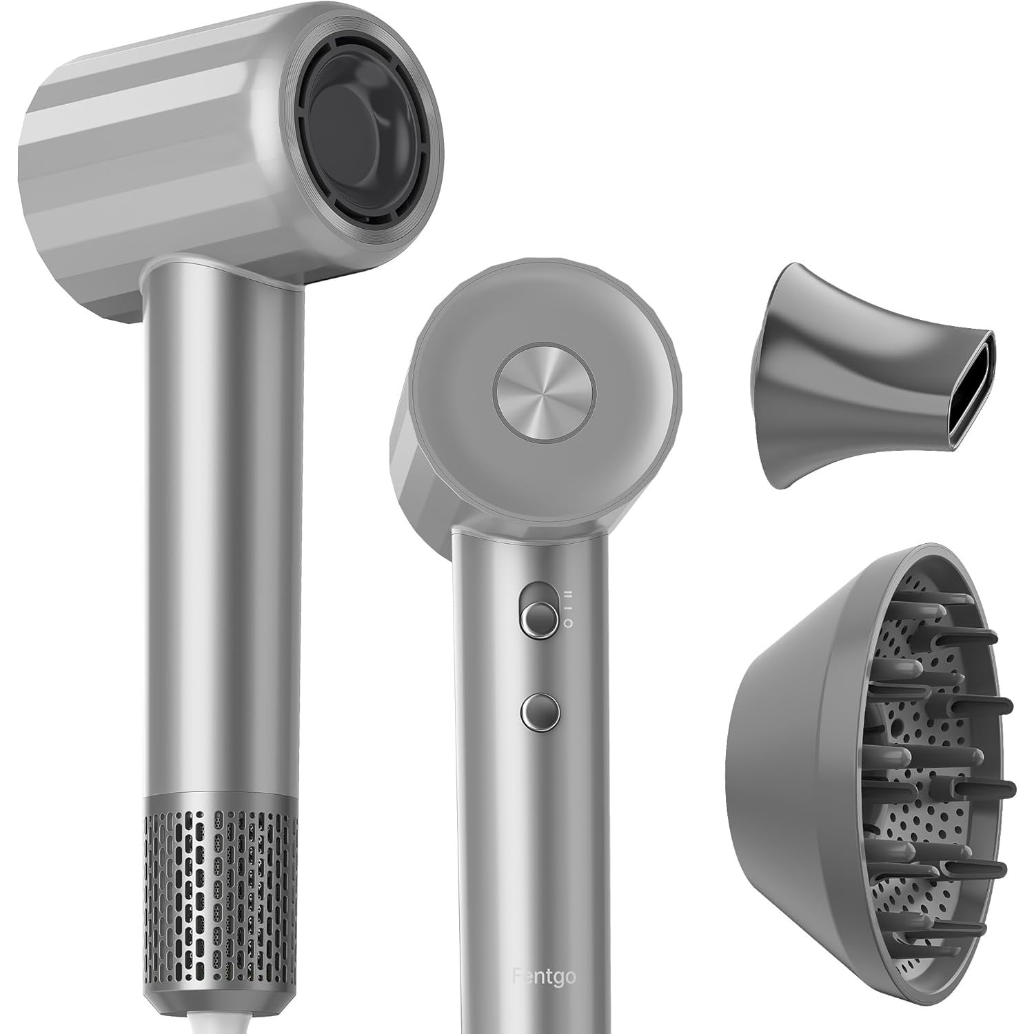 Fentgo High Speed Ionic Hair Dryer with Diffuser, Professional Blow dryers 110,000 RPM Brushless Motor