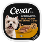 Cesar Classic Loaf in Sauce Chicken & Veal Recipe Soft Wet Dog Food