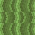 thumbnail image 1 of Ahgly Company Tapis d'Intérieur Lavable à la Machine, Carré, Transitionnel, Vert Algue, Tapis de Zone, 4 Pieds Carré, 1 of 7