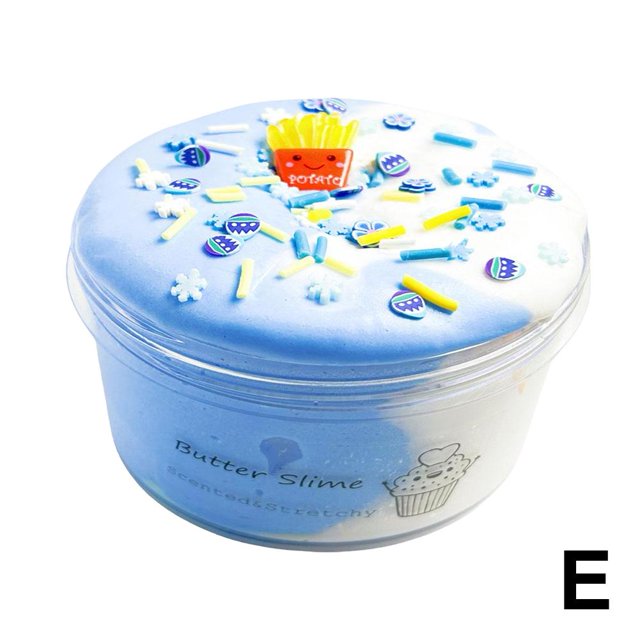Boue de Coton Slime 60ml Boue Colorée Bicolore Argile Légère Jouet Diy Boue