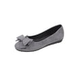 thumbnail image 1 of Wo-Fusoul Casual Shoes for Women, Lightweight Soft-Soled Bowknot Comfortable Flats, Fashionable Spring Style Large Size, Suede Loafers, 1 of 3
