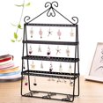 thumbnail image 1 of 4 Layer Holes Double-side Earring Holder Stand Jewelry Display Stand Rack Shelf, 1 of 8