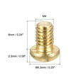 thumbnail image 2 of Unique Bargains M4x6mm Brass Machine Screws, Phillips Pan Head Fastener Bolts 10Pack, 2 of 5