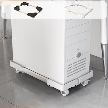 Sentmoon Tour d'Ordinateur Mobile Support Base Rétractable avec Roues Universelles Roulette Roulante Organisateur sous le Bureau Rangement de Bureau Réglable Étui pour PC Transport Facile Installation à la Maison Poste de Travail