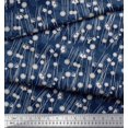 thumbnail image 2 of Soimoi Rayon Fabric Geometrical Check & Aster Floral Print Sewing Fabric Yard 42 Inch Wide, 2 of 3