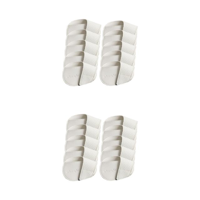Thinsony Golf Head Covers PU Portable Protector Travel Athlete Golf for Training White Large 10 Pcs 2Set