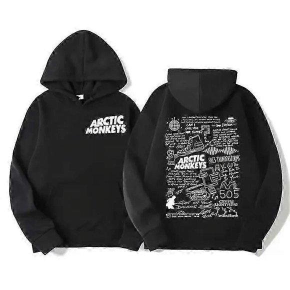 Retro Rock Arctic Monkeys Music Album Graphic Hoodies Men Vintage Oversized Y2k Hip Hop Hoodie Punk Sweatshirt Tour Double Sided
