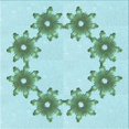 thumbnail image 1 of Ahgly Company Tapis d'Intérieur Lavable en Machine Carré Transitionnel Vert Écume de Mer, 8 Pieds Carré, 1 of 7