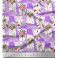thumbnail image 1 of Soimoi Rayon Fabric Leaves & Flower Floral Print Fabric by The Yard 42 Inch Wide, 1 of 3