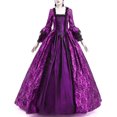 thumbnail image 2 of UPPADA Costumes Gothiques pour Femmes Robes Victoriennes à Manches Longues Robe Corset Grande Taille Robe Maxi Fluide Robe de Fête Robe Cocktail Robe de Mascarade à Lacets Jolies Robes de Bal Liquidation Vêtements pour Femmes, 2 of 6