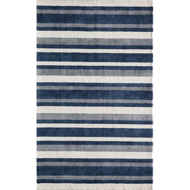 Momeni METROMT-27NVY2339 Tapis Indien Tufté Main, Marine - 2 Pi. 3 Po. x 3 Pi. 9 Po.
