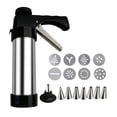 thumbnail image 2 of Rvkxad Stainless Steel Decorating Gun Set, 13 Flower 8 Nozzle Cake Cookies Cream Decorator, Baking Decoration Kit, 2 of 7