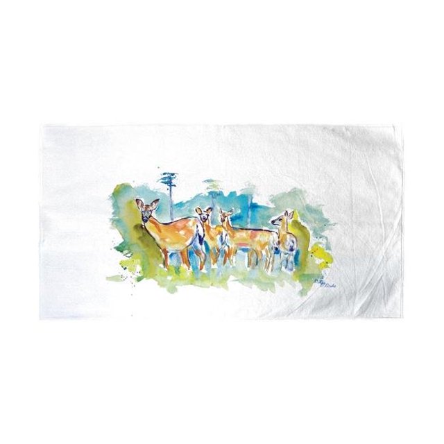 Betsy Drake BT669 Serviette de Plage de Troupeau de Cerfs