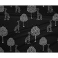 thumbnail image 4 of oneOone Tissu Polyester Lycra Imprimé Arbre & Girafe au Mètre 56 Pouces de Large, 4 of 4