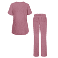 thumbnail image 2 of Adar Pro Heather Breakthrough Plus Ensemble de Sarrau pour Femmes - Haut à Col en V Amélioré et Pantalon à Multiples Poches, 2 of 7
