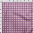 thumbnail image 4 of oneOone Rayon Light Pink Fabric Check Craft Projects Decor Fabric Printed By The Yard 56 Inch Wide, 4 of 4