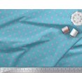thumbnail image 2 of Soimoi Japan Crepe Satin Fabric Floral & Check Printed Fabric 1 Yard 42 Inch Wide, 2 of 5