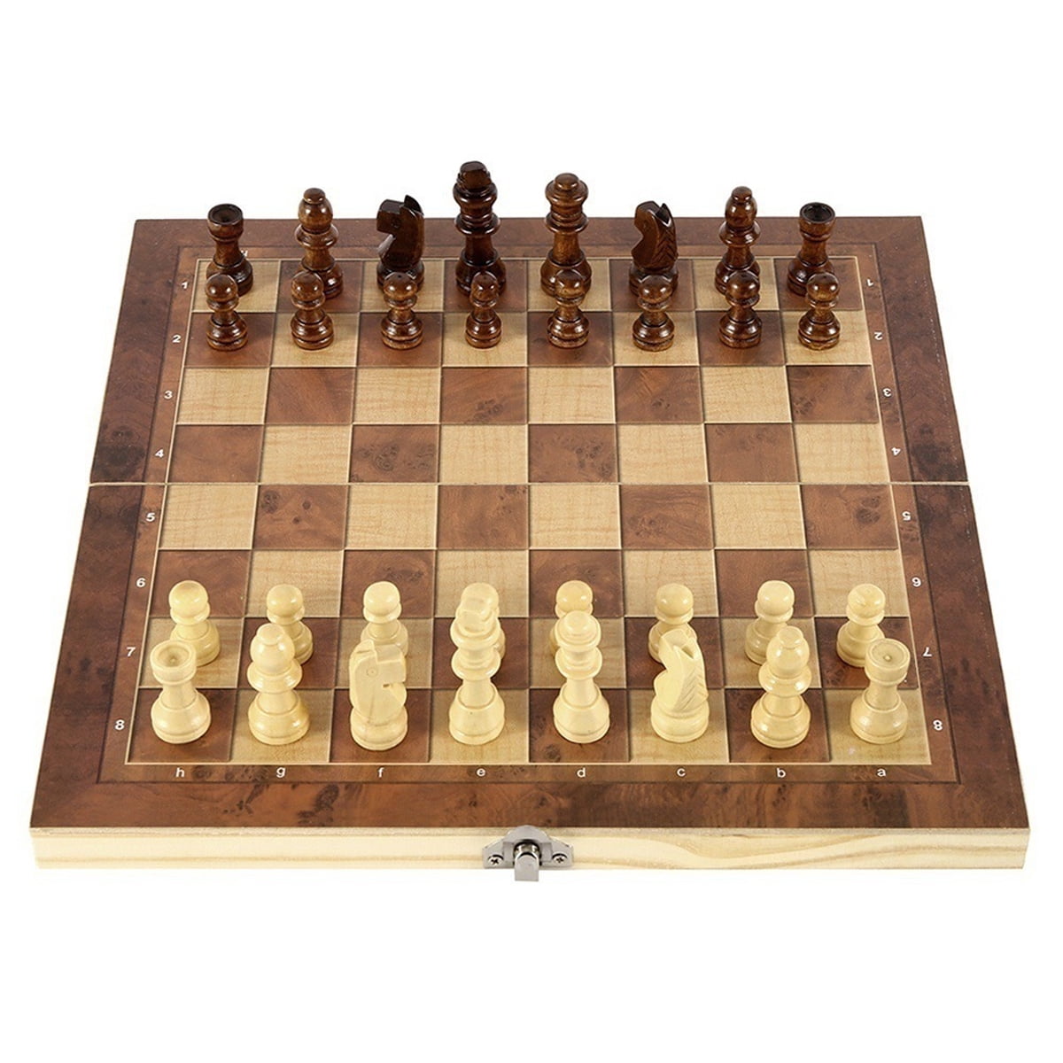 2 in 1 Board Games Set, Handmade Game Board With Elegant Wooden Design For Promotes Logical Thinking And Perfect Learning Tool