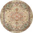thumbnail image 1 of Ahgly Company Tapis d'Intérieur Ronds Traditionnels Bruns, Ronds de 3', 1 of 6