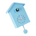 thumbnail image 1 of tredstone Cuckoo Telling Time Silent 2-arm Sweeping Wall Clock Bedside Clock Blue 15x9x25cm, 1 of 6