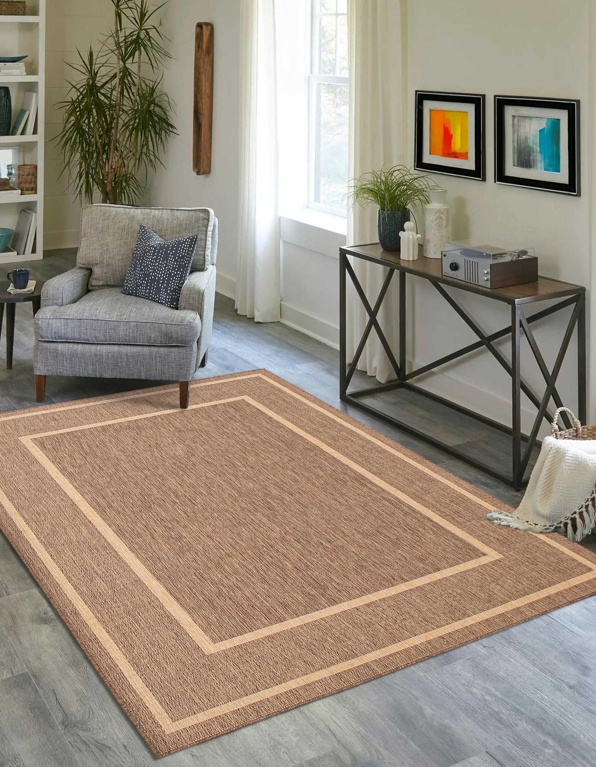 Tapis Moderne ECARPET pour Salon, Salle à Manger et Chambre Coucher CollectionJute Natura