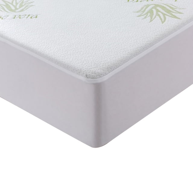 StarNight - Aloe Vera Bamboo Padded Mattress Protector, Hypoallergenic, Double Size