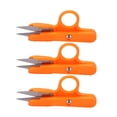 thumbnail image 1 of Crochet Scissors, Stainless Steel Material Orange Color 3pcs Sewing Sissors  For Embroidery, 1 of 8