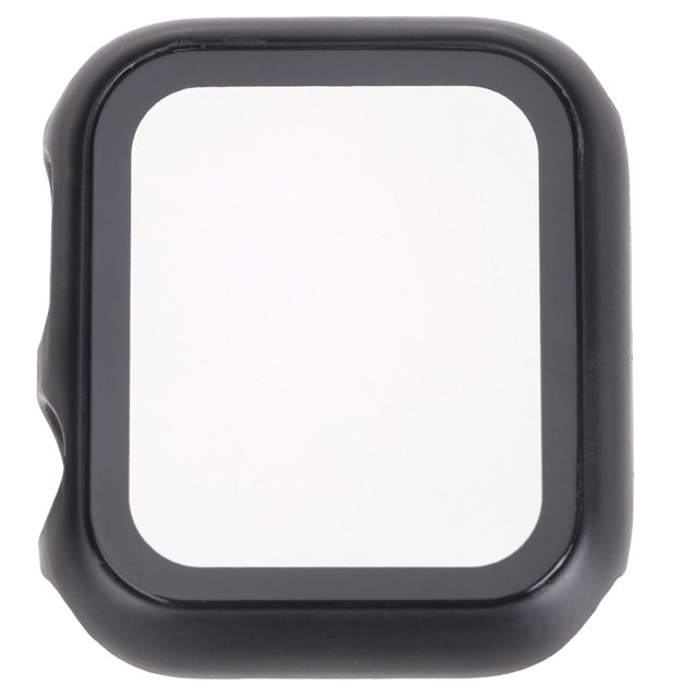 Shisuyan Boîtier de Montre à Écran Clair en PC, Étui de Protection pour Montre, Cadre Compatible avec Apple Watch - Taille 44 mm (Noir)