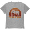 thumbnail image 1 of Elephant Wild And Free T-Shirt Rétro Soleil Jeunesse, 1 of 1
